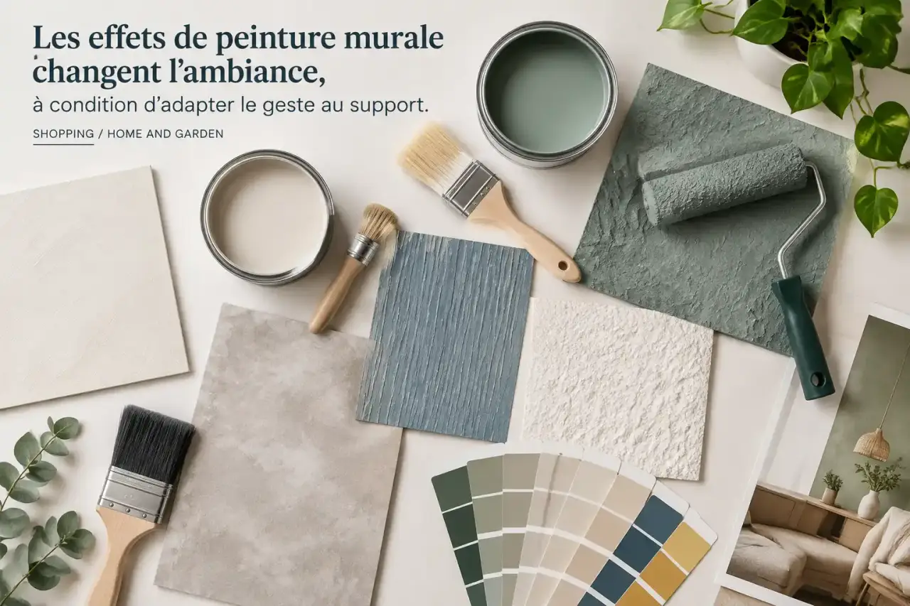 Les effets de peinture murale changent l’ambiance, à condition d’adapter le geste au support