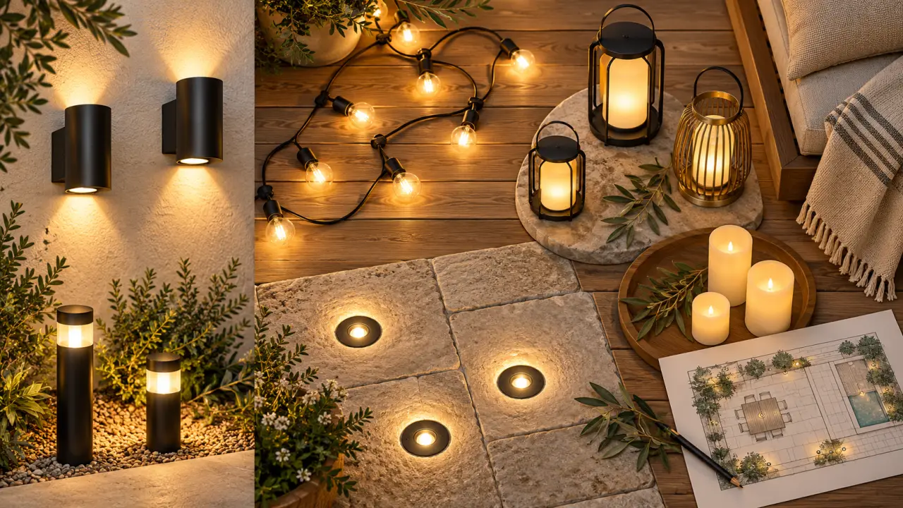 Luminaire terrasse extérieure : éclairer chaque zone sans transformer la terrasse en parking
