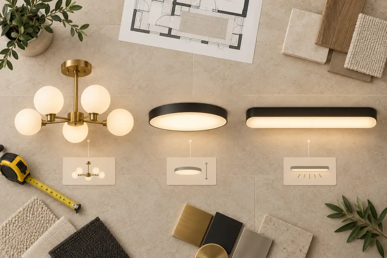 Lustre de couloir : choisir entre élégance, passage libre et lumière régulière